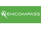 White Encompass logo on green background