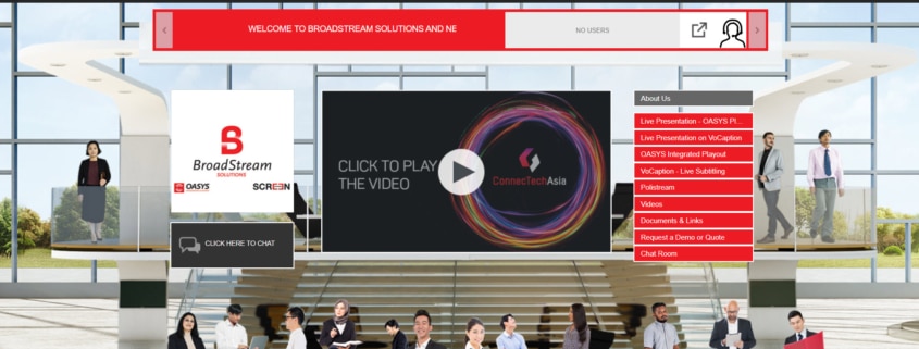 BroadStream's Virtual Booth at Broadcast Asia 2020