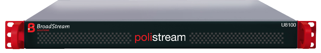 Polistream U8100 revised with model number Polistream U8100 1RU Server
