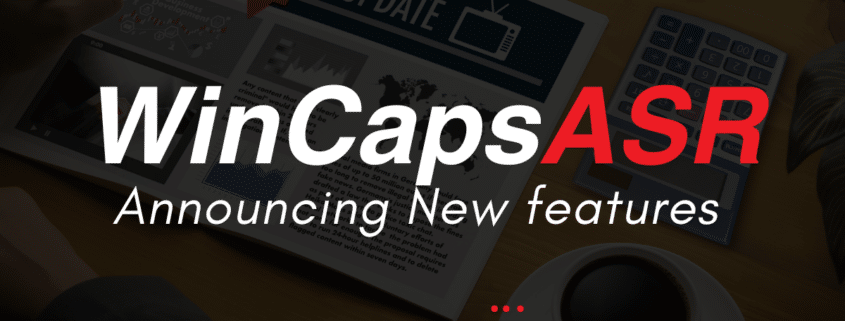 WincapsASR Software Update